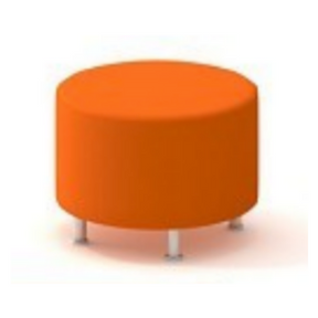 Cortex Ottoman - Orange 288x288