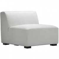 Havanna Chair White Leather  28x28x34h