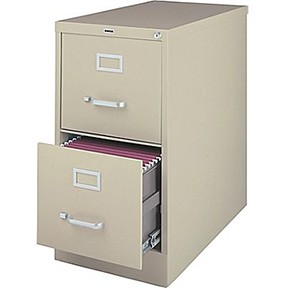 Low Vertical File Cabinet - Putty