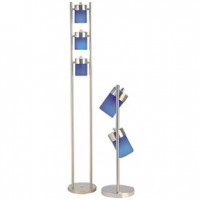 Madrid Floor and Table Lamp Blue 65H, 25H ( SH)