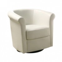 Ruether Stage Chair  Swivel  White  (Cst)