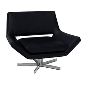 Yield Chair BlackLeather  31x28x30h